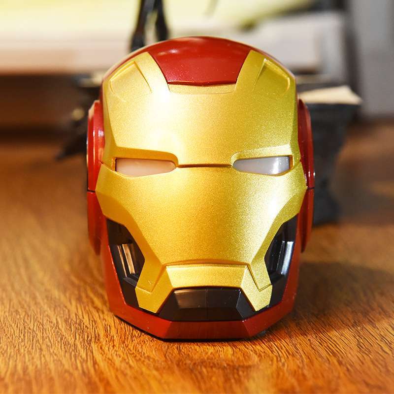 mini iron man wireless speaker powerful portable computer speakers novel gift practical radio music center drop shipping