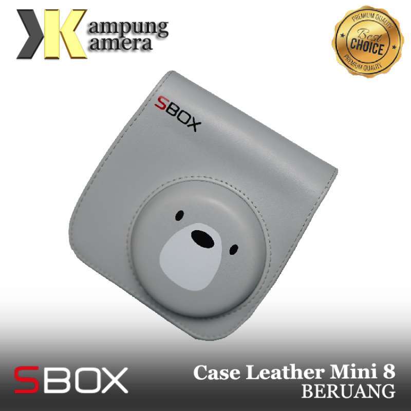 SBOX Leather Case Instax Mini 8/9 Motif Beruang