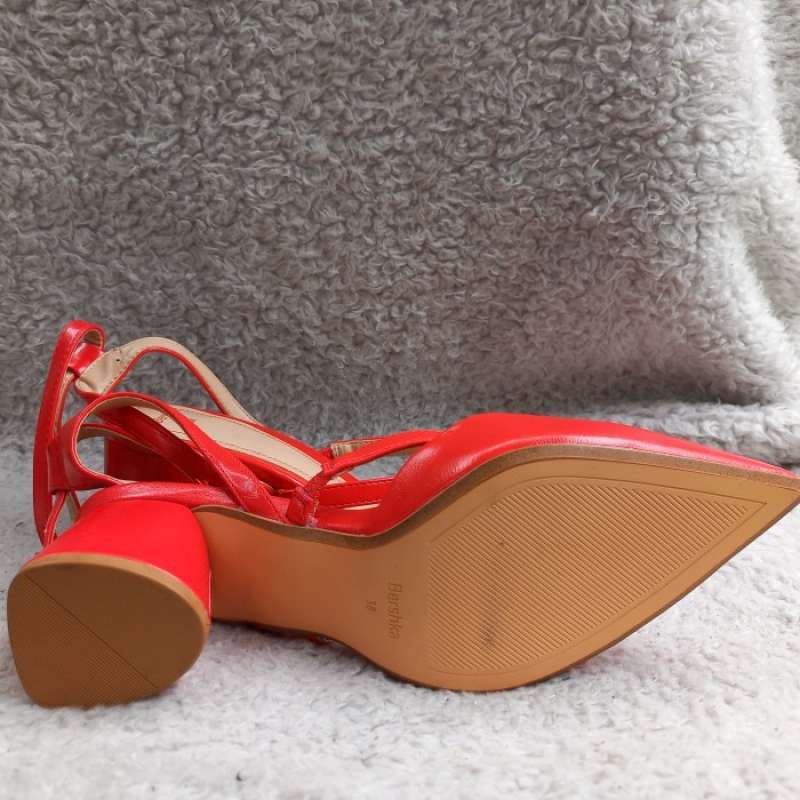 Bershka red heels cheap