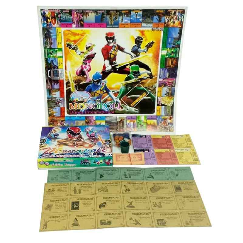 Jual Mainan Anak Monopoli Power Ranger Family Board Game Monopoly 3 In 1 Online Desember 2020 Blibli