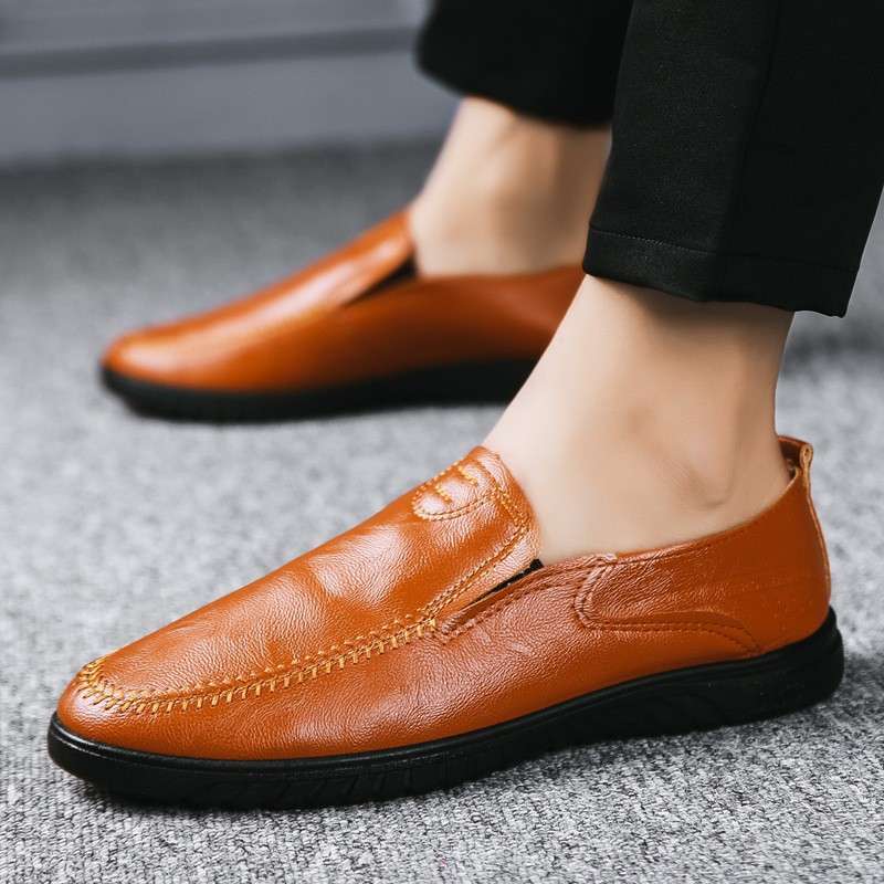 Jual Sepatu Kulit New Pu Pria Sepatu Kerja Slip On Import Casual Ld Mc404 Online September 2020 Blibli Com