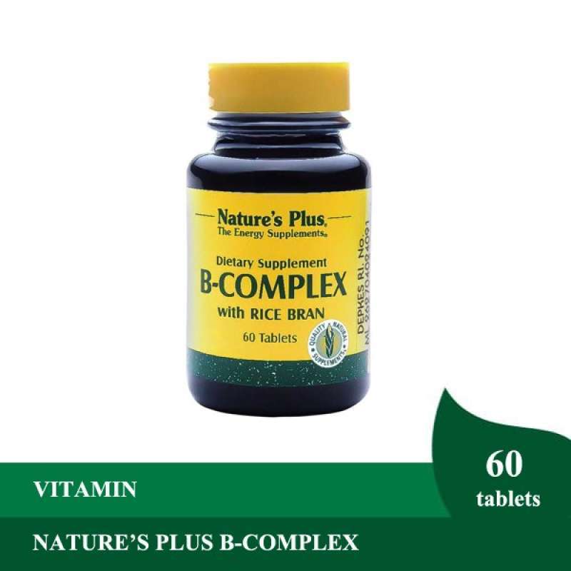 nature s plus b complex 60 tablet vitamin anti stress vitamin saraf kesemutan tangan kaki