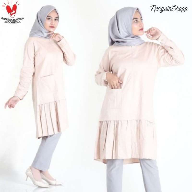 Jual Tunik Atasan Wanita Baju Tunik Wanita Kekinian Atasan Wanita Terbaru Shava Tunik Murah Mei 2021 Blibli