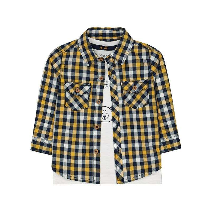 Jual Mothercare Yellow Check Shirt And 