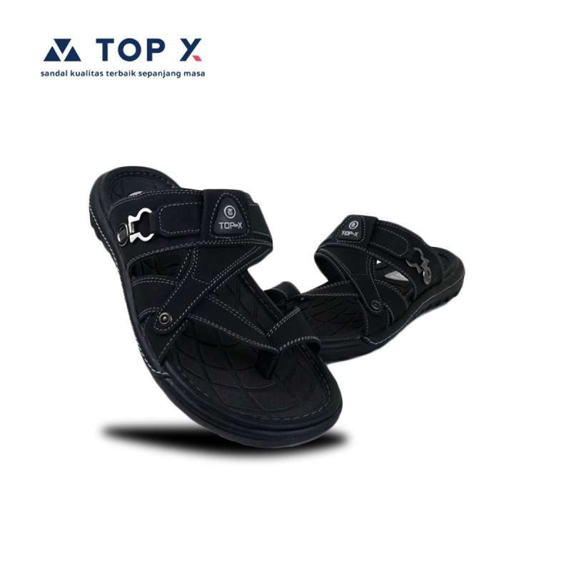Jual Sandal Pria Luxur Semi MTOPX Original Hitam sendal jepit