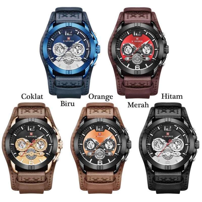 Promo Naviforce Kulit Multifungsi Jam Tangan Pria 9162
