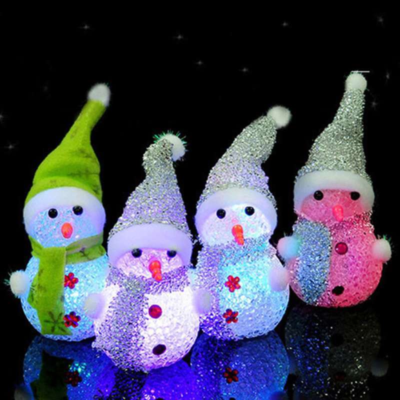 Jual Bluelans Christmas Cartoon Snowman Color Changing Led Night Light Tree Hanging Ornament Online April 2021 Blibli
