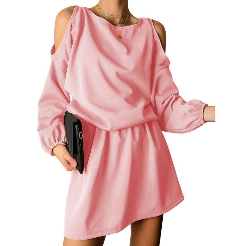 Promo Bluelans Women Solid Color Long 