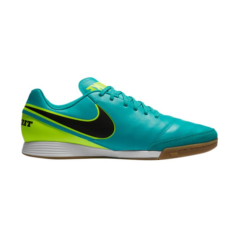 Jual Nike Tiempo Genio II Leather (IC) Sepatu Futsal - Green 819215-307  Online November 2020 | Blibli.com
