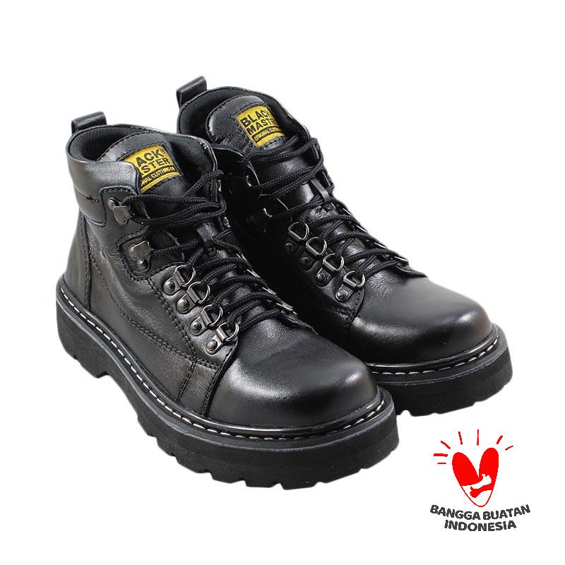 Black master Armory Sepatu Boots Pria - Hitam