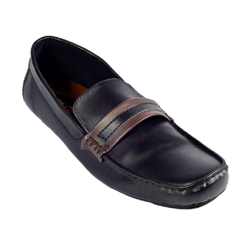 MIG Footwear Eagle Moccasin Sepatu Pria - Black
