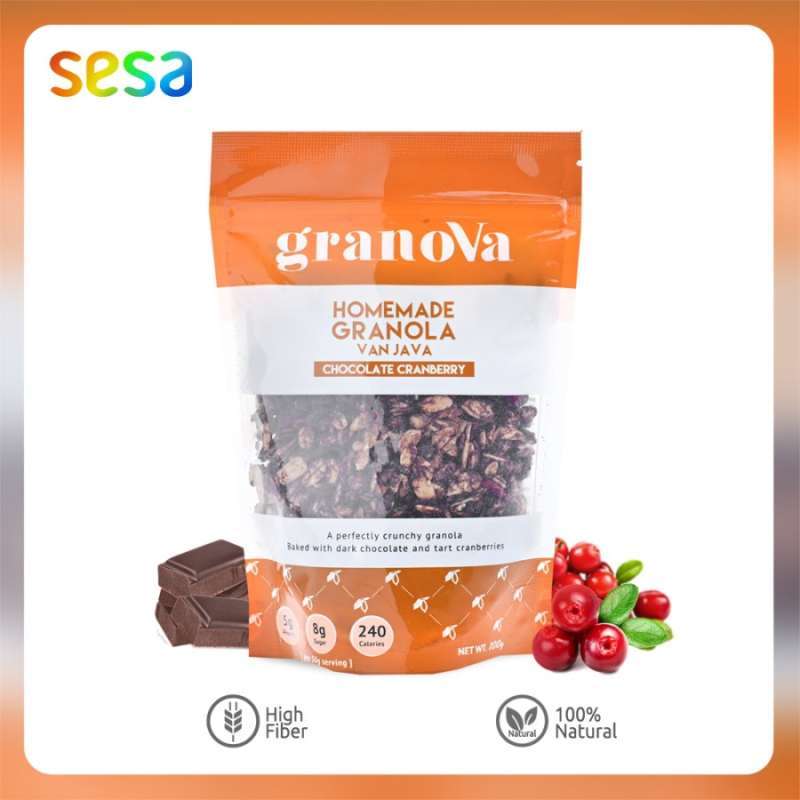 Jual Granova Homemade Granola Van Java Chocolate Cranberry ...