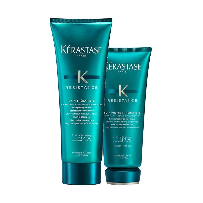Jual Kerastase Resistance Therapiste Set Perawatan Rambut Bain 450 Ml Soin Premier 200 Ml Murah Mei 2021 Blibli