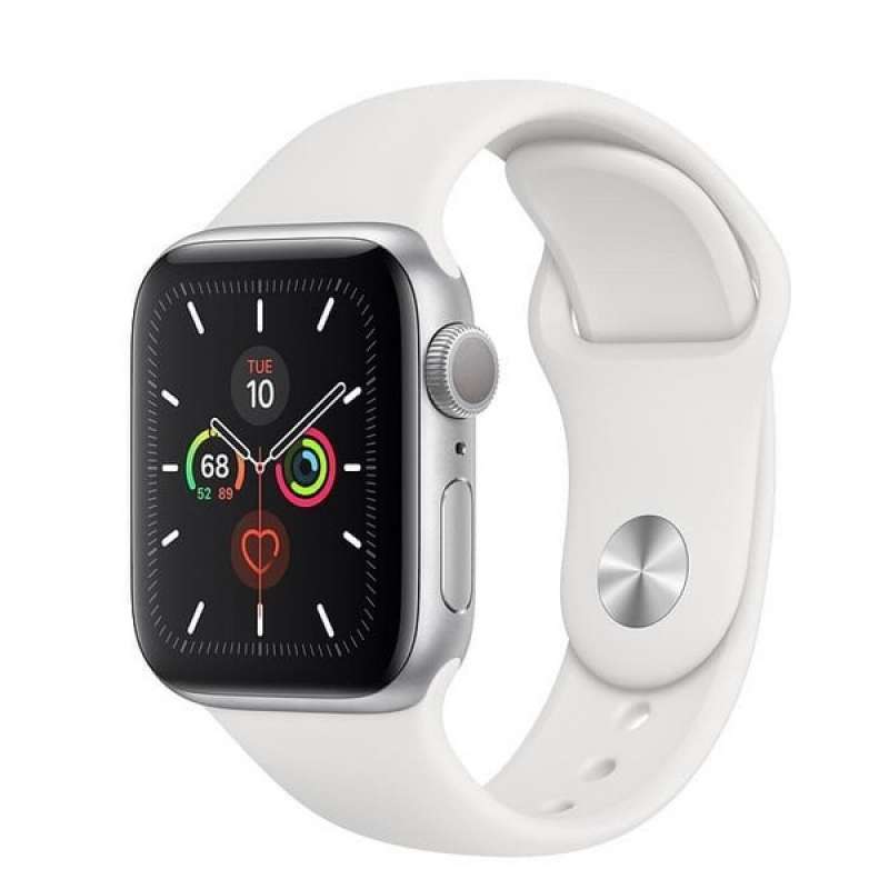 Jual Apple Watch Series 5 40Mm Aluminium Silver With White Sport Band di  Seller Jump Market - Indonesia | Blibli