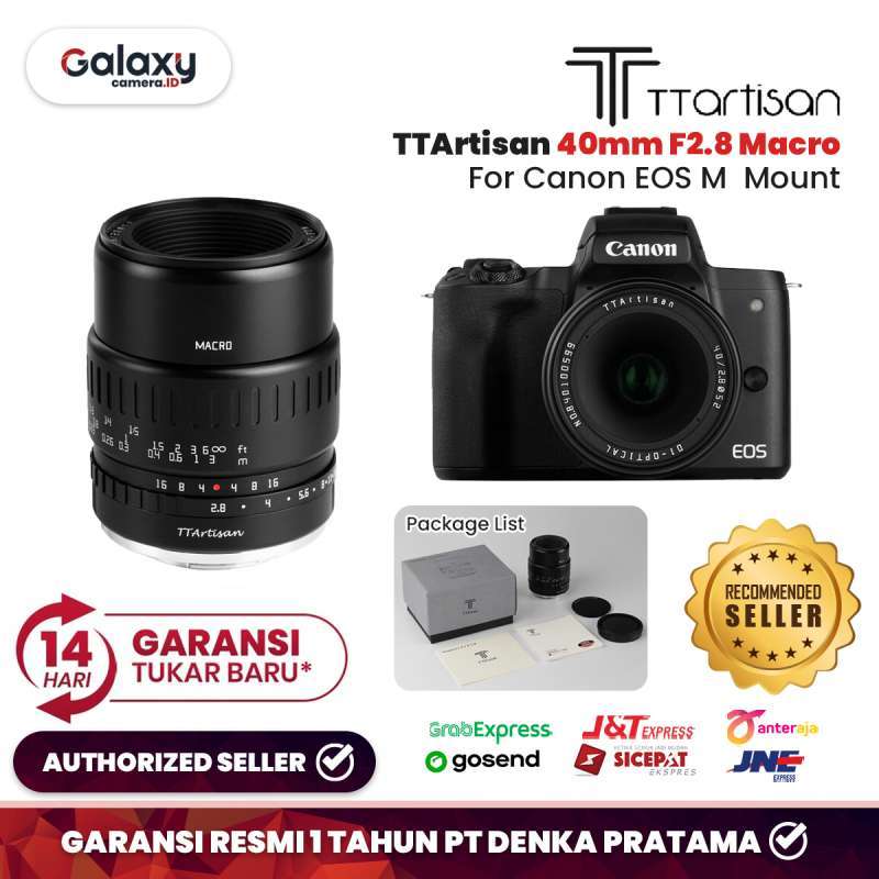 Lensa TTartisan 40mm Macro For Canon EOS M Mount