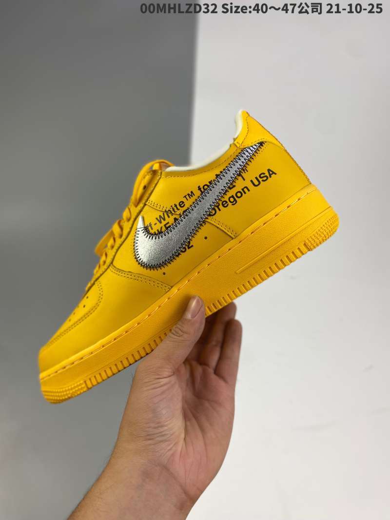 nike air force off white red