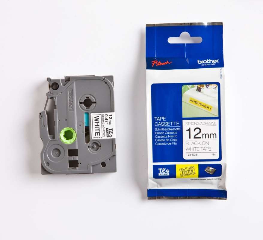 Jual Brother Label Tape TZe-S231 Black 