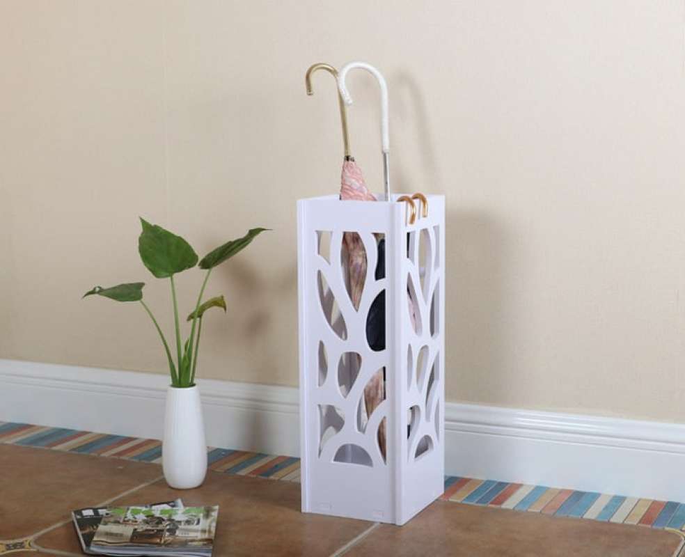 jual tempat payung wpc putih rak payung umbrella stand di seller