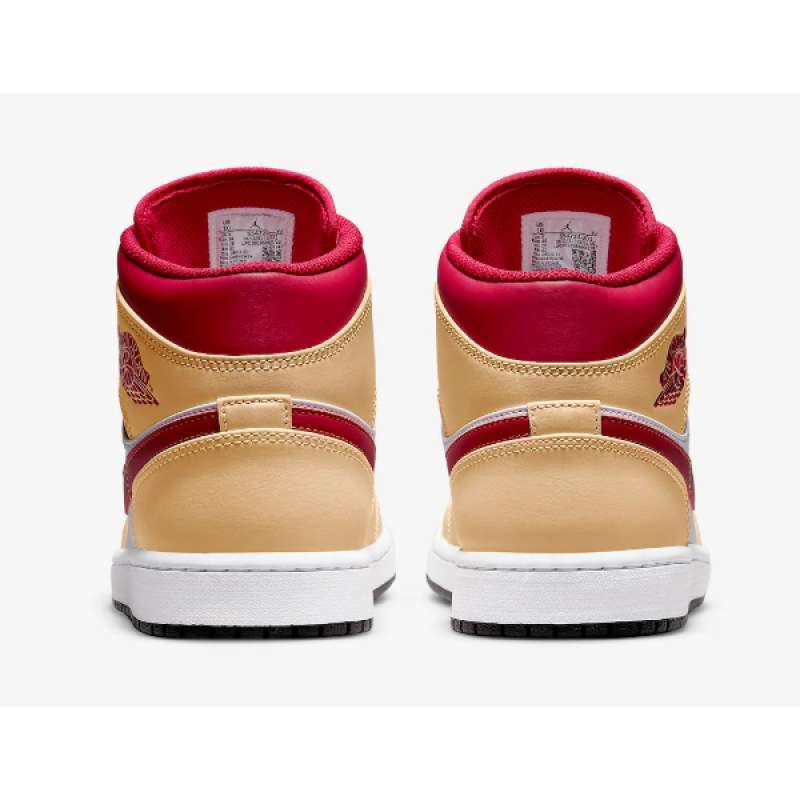 Jual NIKE Air Jordan 1 Mid Beige White 