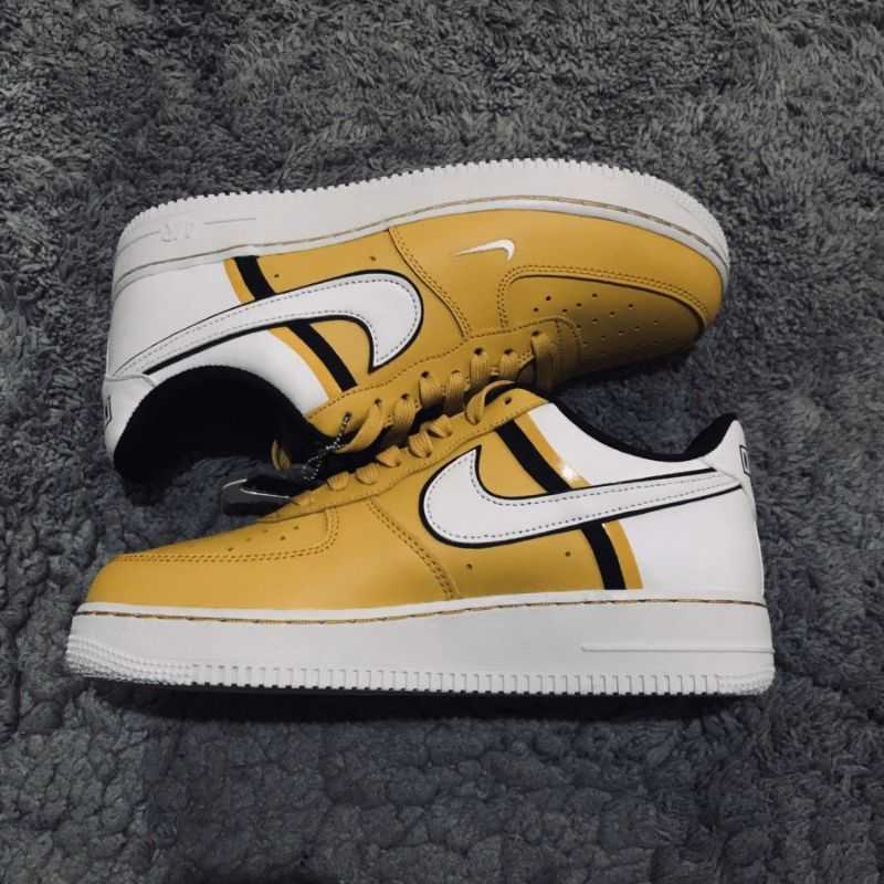 yellow white nike air force