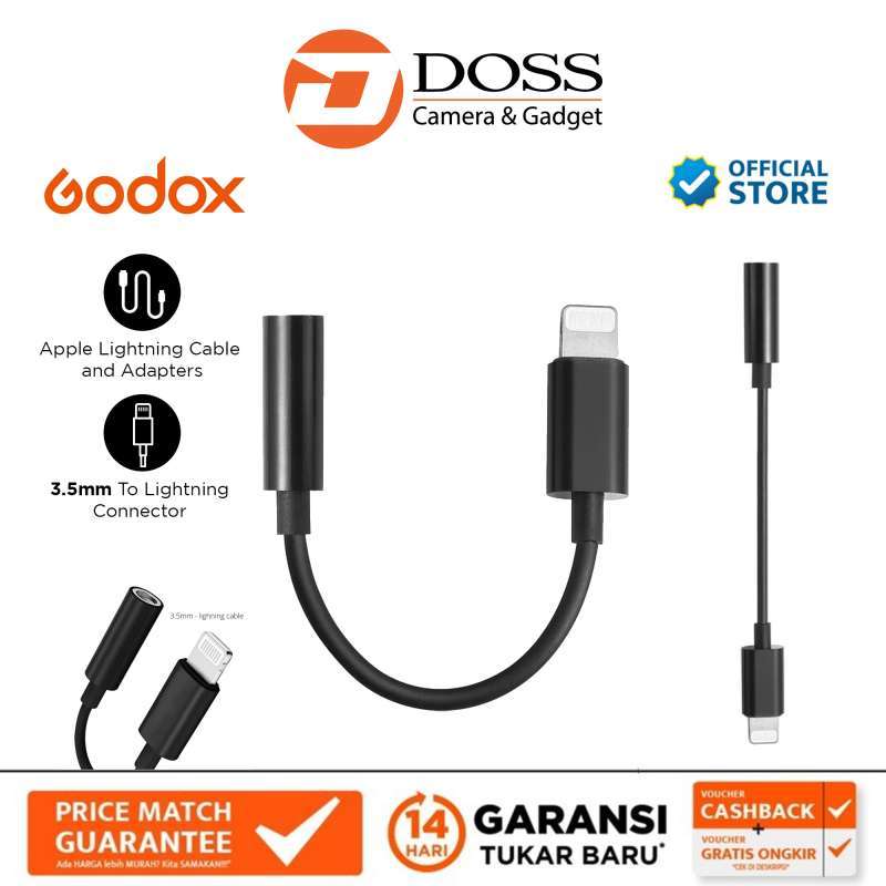GODOX GAC-IC6 3.5mm - Lightning オーディオケーブル iPhone対応 Jual Godox Gac-ic6 3.5mm To Lightning Connector For Movelink