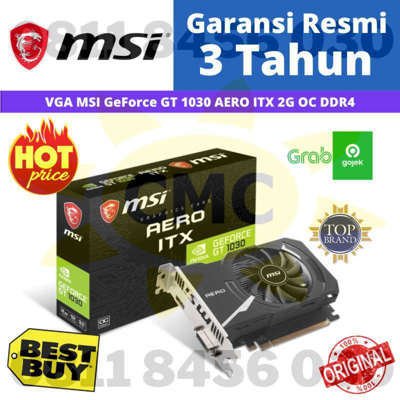 Msi Aero Gt1030 Gt1030 4k VGA MSI Geforce GT 1030 AERO ITX 2G OC
