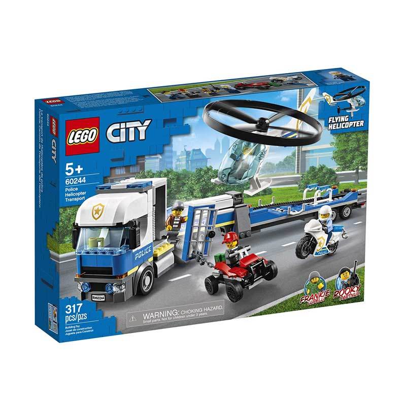 Jual Lego City Police 60244 Police Helicopter Transport Blocks Stacking Toys Online Agustus 2020 Blibli Com
