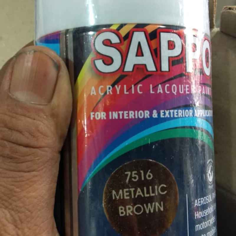 Jual Sapporo Saporo Cat Semprot 7516 Metallic Brown Coklat Metalic 300ml Online Maret 2021 Blibli