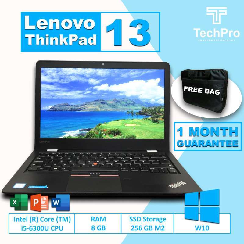 Jual Laptop Lenovo Thinkpad 13 Core I5 Gen 6th RAM 8gb Ssd 256gb