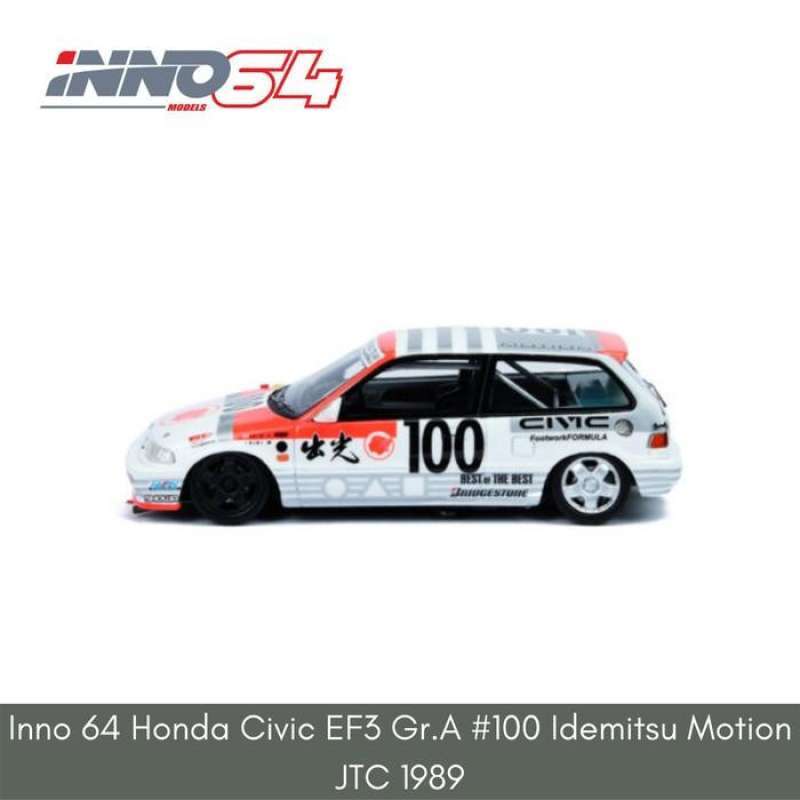ミニカー inno64 HONDA CIVIC EF3 Gr.A #100 JTCC ミニカー inno64 HONDA CIVIC EF3 Gr.A #100 JTCC Inno64 Honda