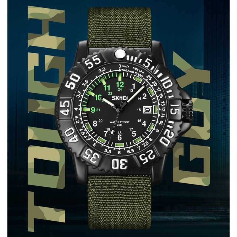 【在庫僅少】 Tangan Jam Original 9281 SKMEI Promo Pria Nylon Analog その他