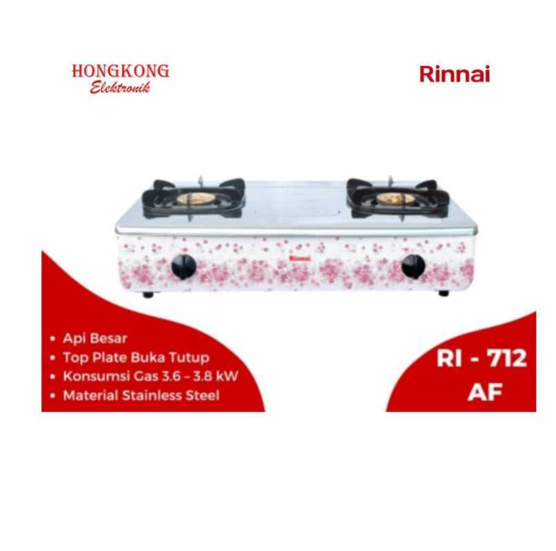 Jual Kompor Rinnai RI-712AF 712 AF Kompor Gas 2 tungku Motif Sakura Pink di  Seller Hongkong Elektronik Pekanbaru - Kota Baru, Kota Pekanbaru | Blibli