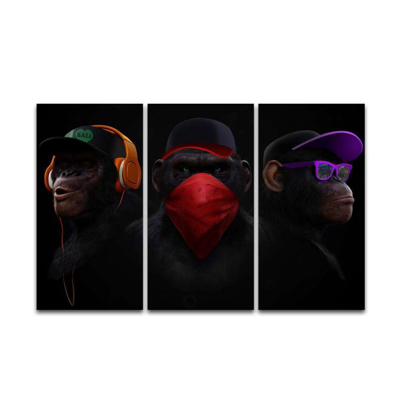 Jual Art Tho Mystic Apes Wall Canvas Online Januari 2021 Blibli