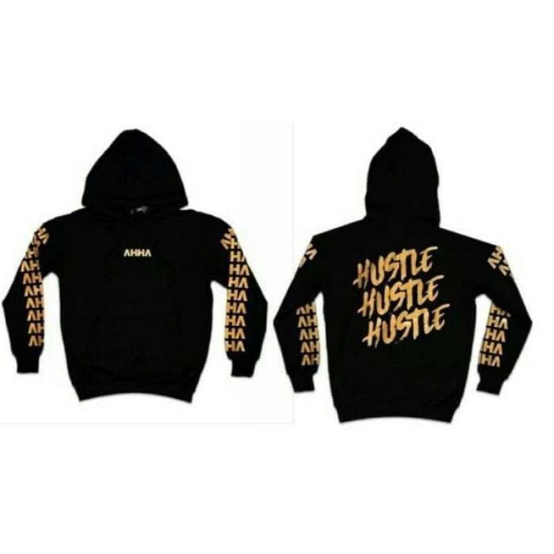 Promo Jaket Hoodie Sweater Ahha Bomber Polos Pria Cowok Good