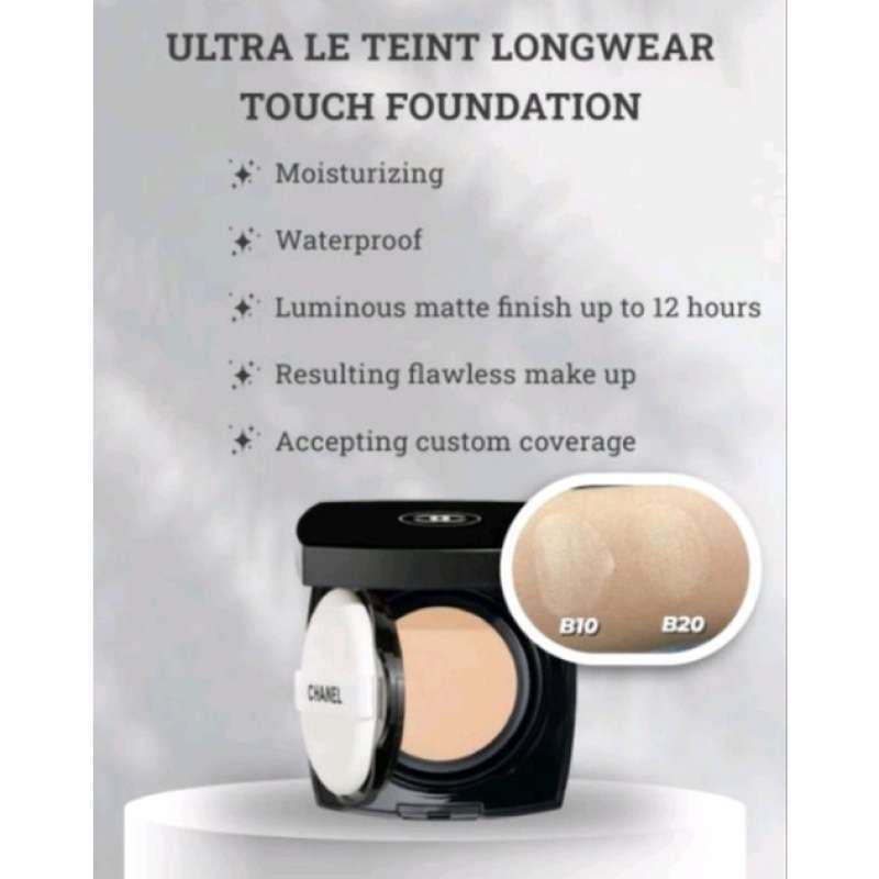 Jual Chanel Ultra Le Teint Longwear Touch Foundation ( Cushion