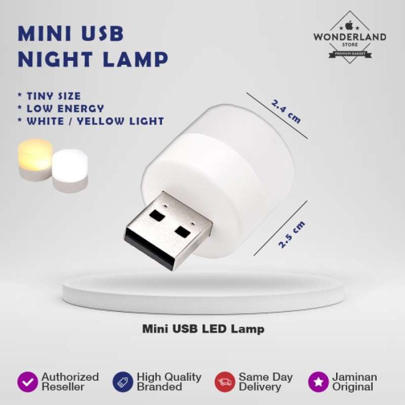 Jual Lampu LED USB Mini Night Light Baca Tidur Portable