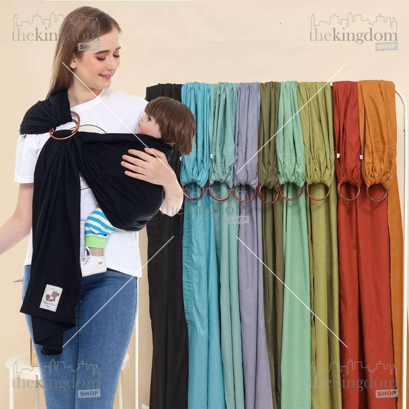 Baby Slings Reversible Ring Sling No Knot Little Wrap Turquoise, Iris