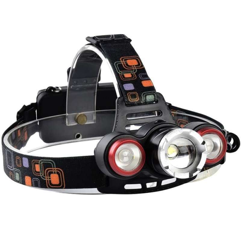 senter kepala t6 xq tq jl 117 3 mata led headlamp headlight