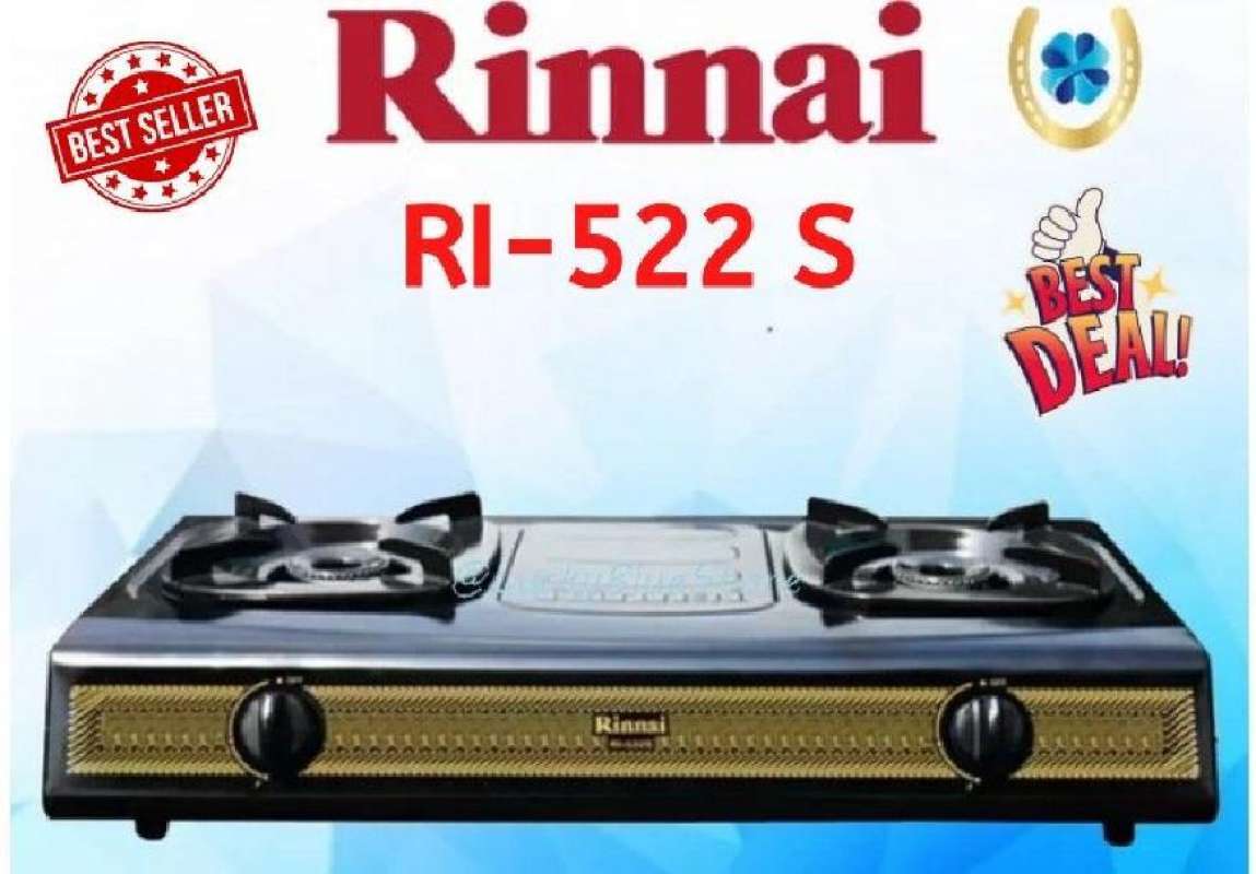 Jual Kompor Gas Rinnai RI 522S / RI 522 S / RI-522S ( 2 Tungku ) ORIGINAL  di Seller RC-Shopping - Grogol Selatan, Kota Jakarta Selatan | Blibli