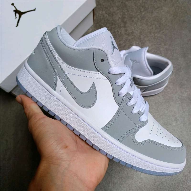 Air Jordan Low Wolf Grey (W) || golf white