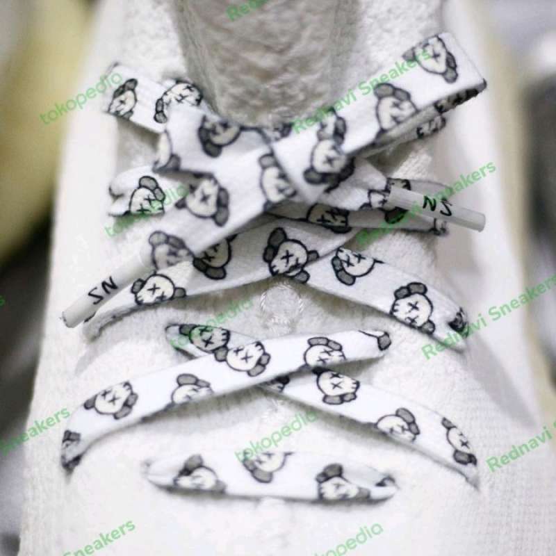 SN KAWS Shoe Laces White Edition 100cm 125cm Original