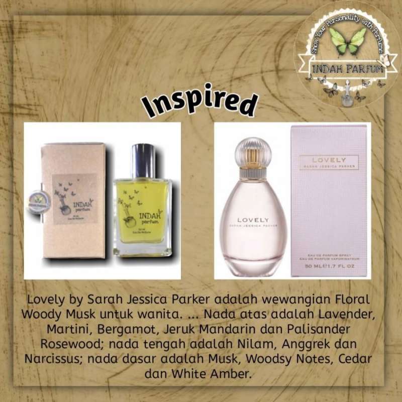 Inspired SARAH JESSICA PARKER LOVELY kualitas premium 50 ML