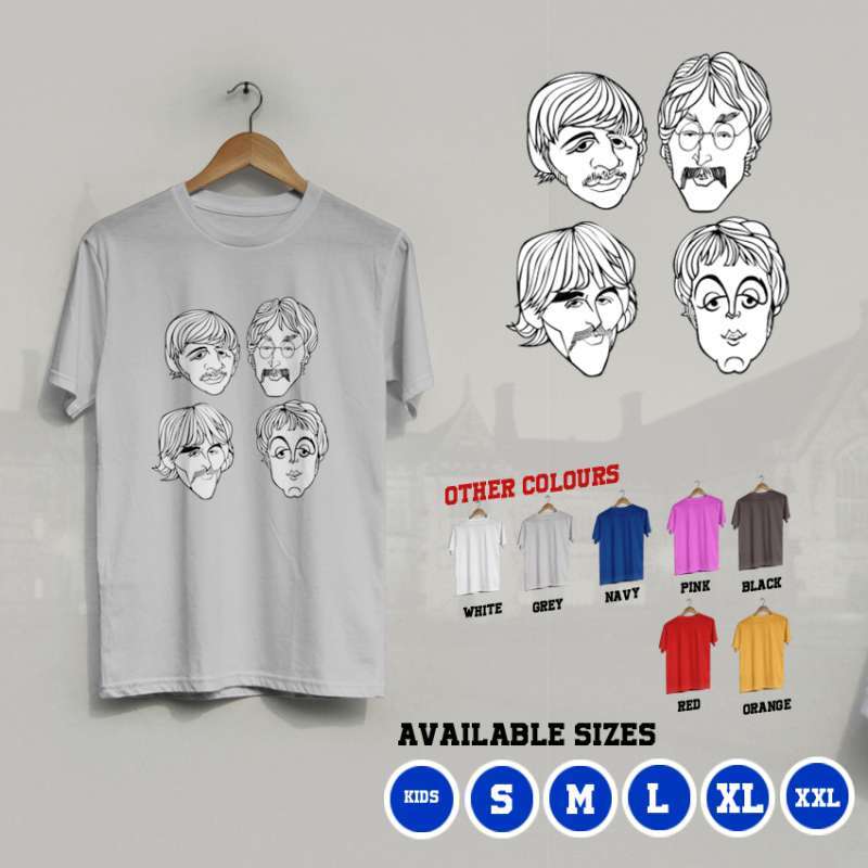 Jual Gults K/119 Kaos Band The Beatles 