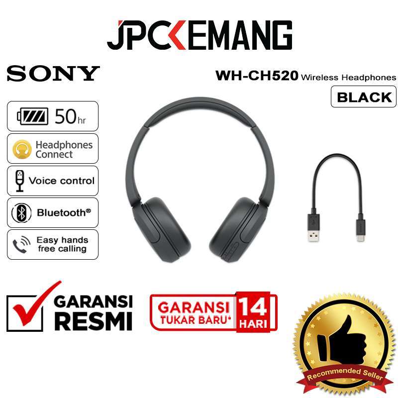 Promo JPC KEMANG Sony WH-CH520 Wireless Headphone Sony WHCH520 CH 520  Headphones GARANSI RESMI Diskon 27% di Seller JPC Kemang Official Store -  Jakarta Photography Centre - Kota Jakarta Selatan