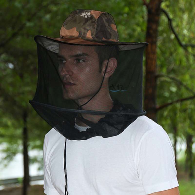 Promo Adjustable Fishing Net Hat Anti 
