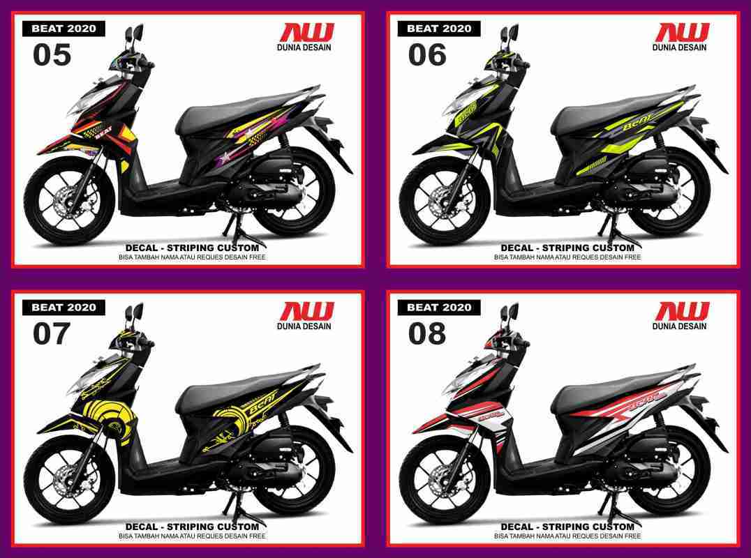 Jual Sticker Decal BEAT 2020 Desain 05 08 Online Februari 2021 Blibli