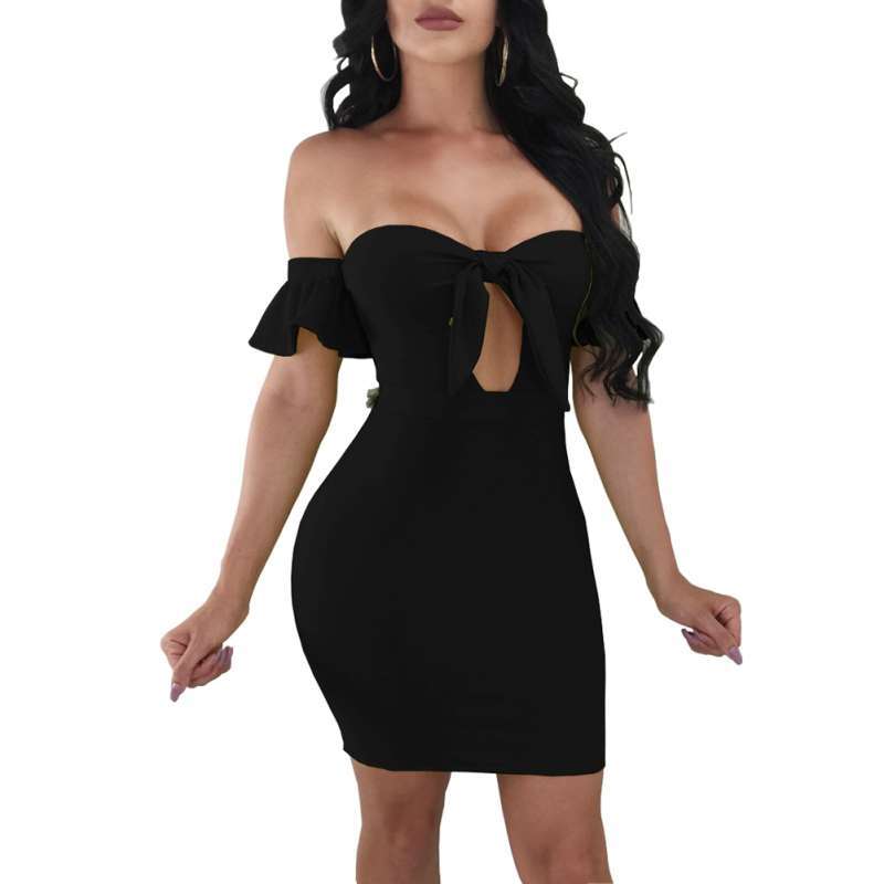 Chest Bandage Bodycon Mini Dress 
