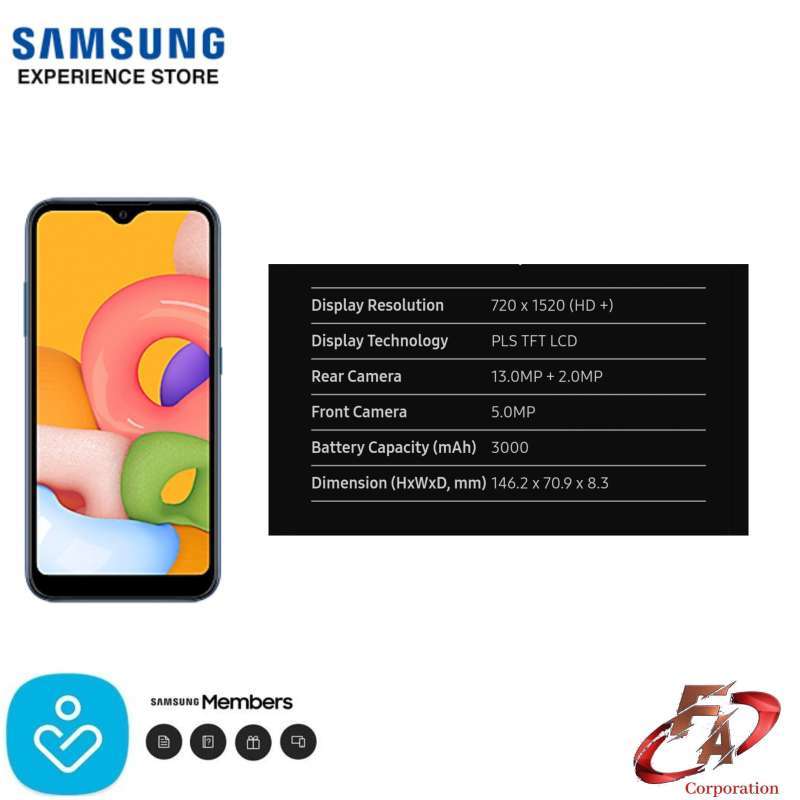 Jual Samsung Galaxy A01 RAM 2/16gb Garansi Resmi Samsung