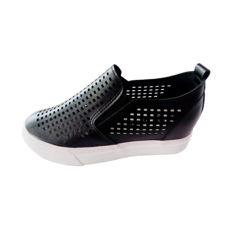 HRV-Z Lady Shoes Wedges L501-HRV-HITAM Sepatu Wanita