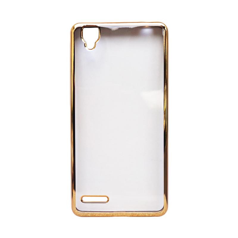 Jual OEM Ultrathin iPhoria Shining Casing for Oppo R7S - Gold Online - Harga & Kualitas